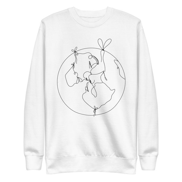 "travel the world"  sweatshirt